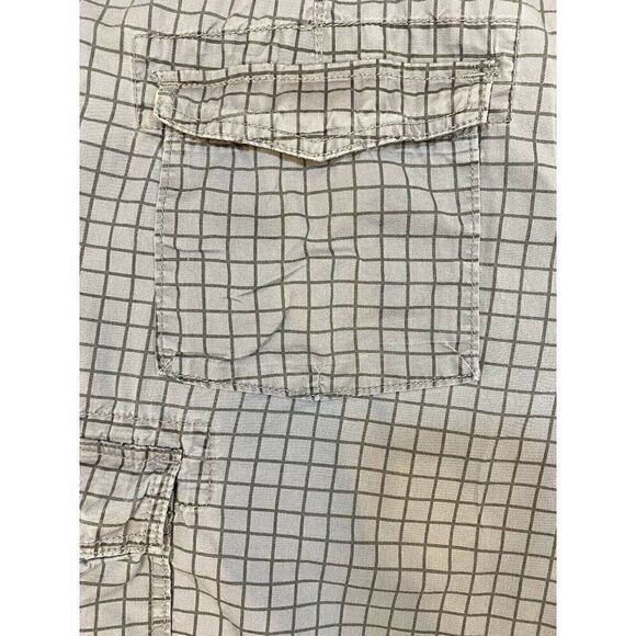 Vintage OP Ocean Pacific Gray Black Checked Cotton - Picture 6 of 8